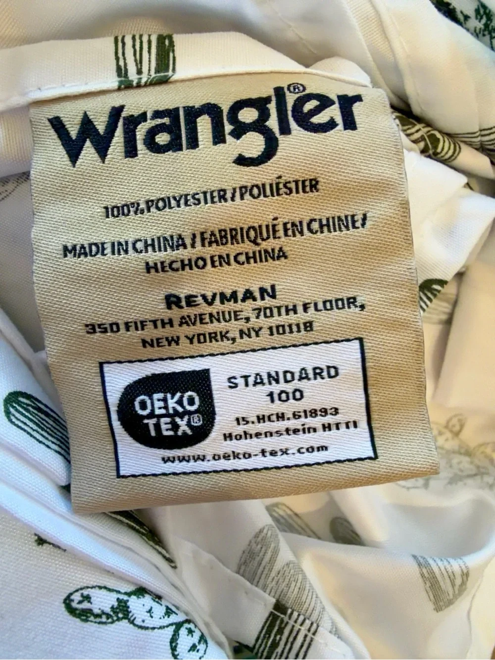 NWOT Wrangler Queen Sheet Set Cactus Print Southwest Desert OEKO-TEX Saguaro